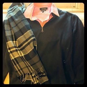 Charcoal 1/4 zip Croft and Barrow sweater